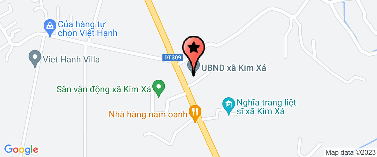 Bản đồ đến địa chỉ HTX vệ sinh môi trường xã Kim Xá