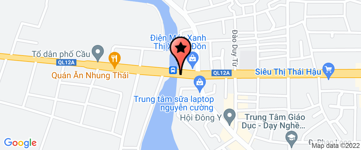 Map to Quang Phong Land Construction and Investment Company Limited