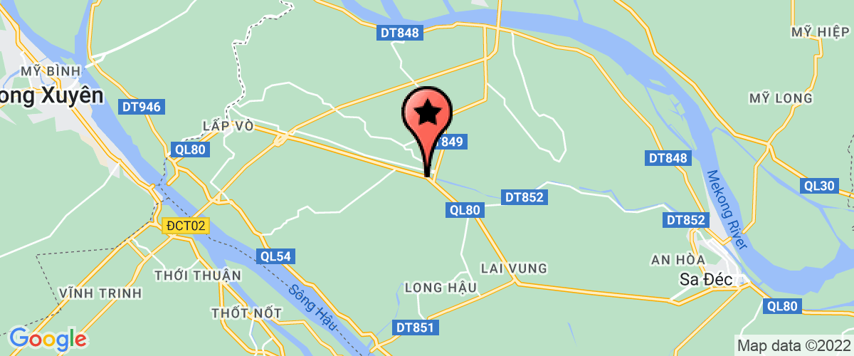 Bản đồ đến địa chỉ Phòng Tài Nguyên và Môi Trường Huyện Lấp Vò