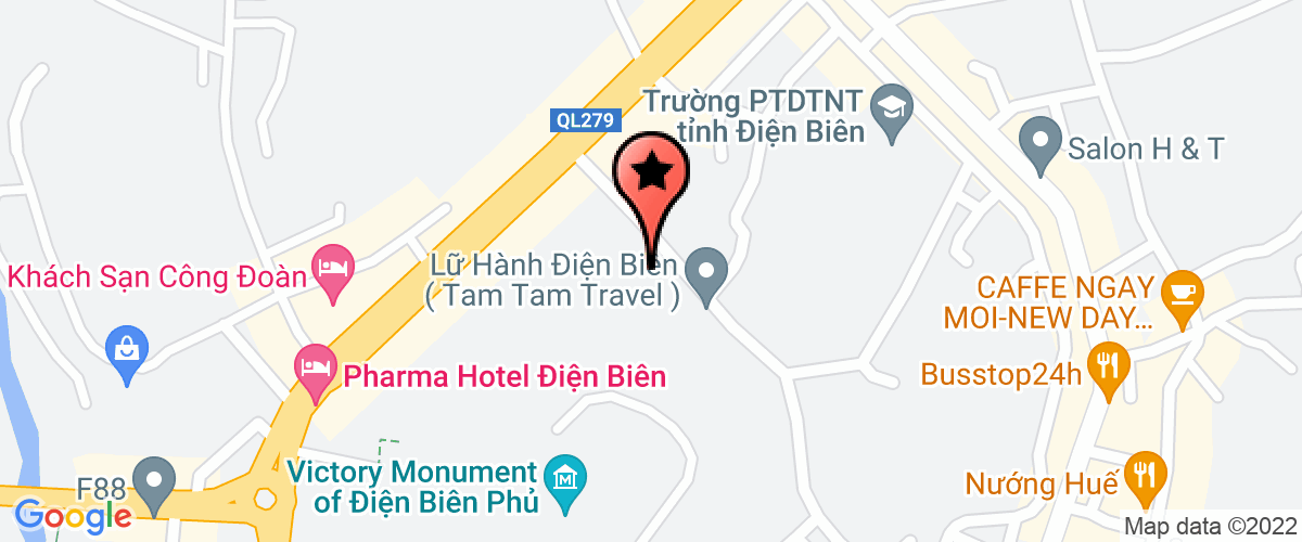 Bản đồ đến địa chỉ Công Ty TNHH Thương Mại Và Dịch Vụ Đại Dương Xanh - Điện Biên