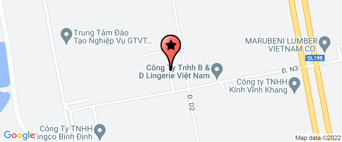 Bản đồ đến địa chỉ Công Ty TNHH Tingco Bình Định