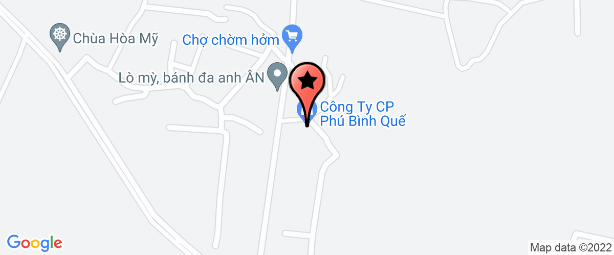 Map to Phu Binh Que Joint Stock Company