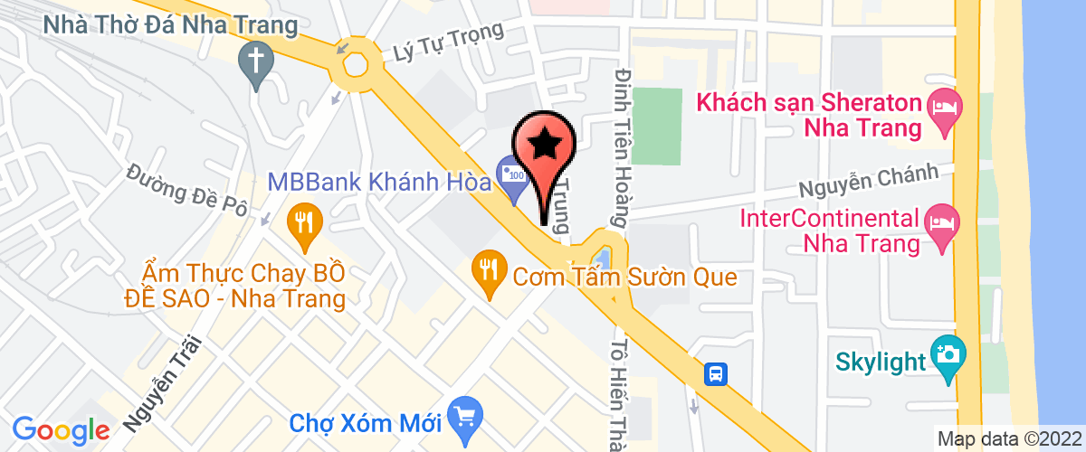 Map to Bavico Nha Trang Hotel Travel Services Trading Joint Stock Company