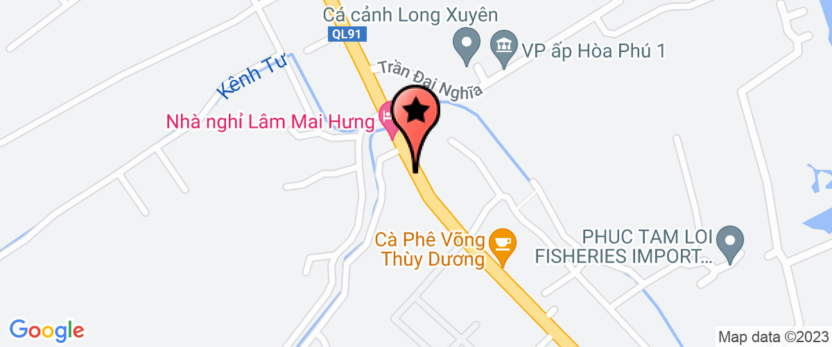 Map to Hanh Phuc General Hospital Joint Stock Company