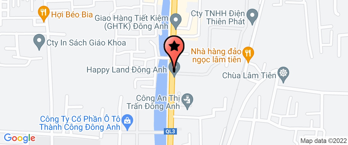 Map to Tay Ho Hyundai Joint Stock Company