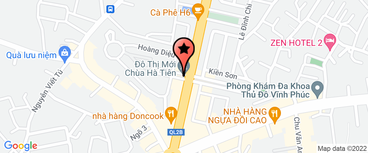 Map to Vinh Phuc Global Forestry Joint Stock Company