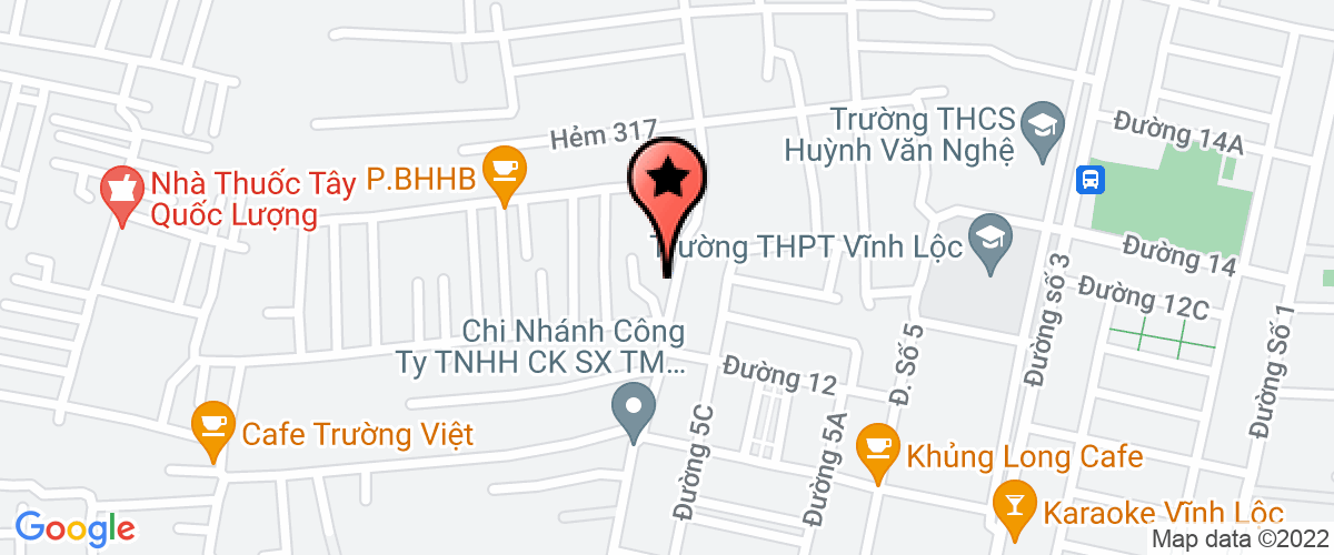Bản đồ đến địa chỉ Công Ty TNHH Vận Tải Trần Vinh