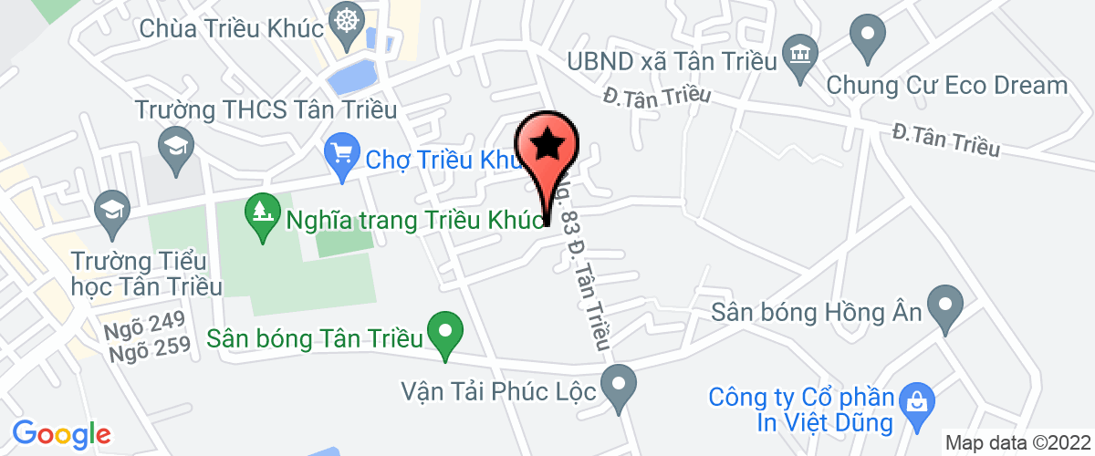 Map to Tai Tien Service and Trading Import Export Joint Stock Company