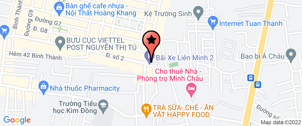 Map to Nam Thinh Production Trading Investment Company Limited