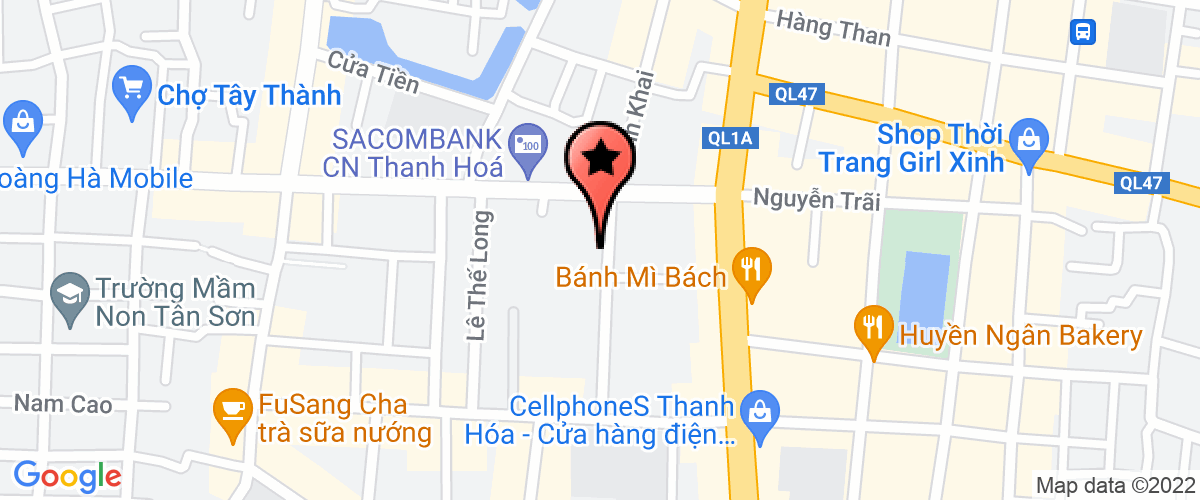 Map to Thien Xuan Contruction Joint Stock Company