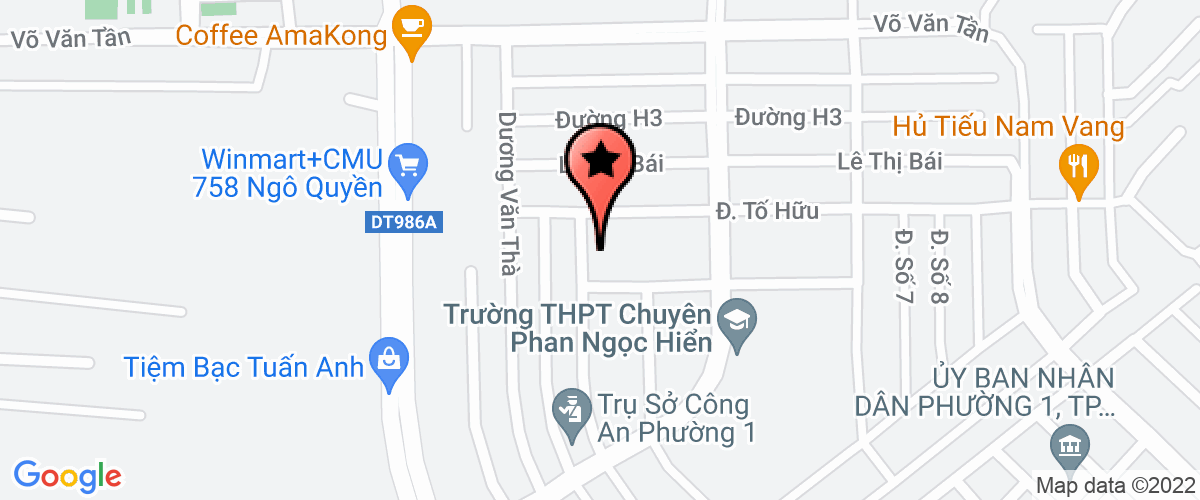 Bản đồ đến địa chỉ Công Ty TNHH MTV Giống Thủy Sản Miền Trung Bích Tuyền