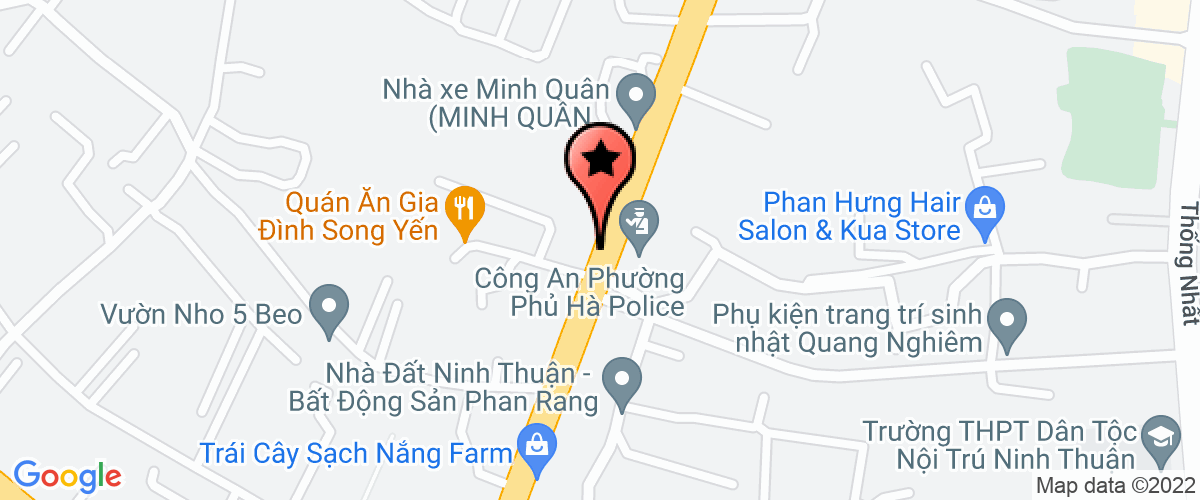 Bản đồ đến địa chỉ Công Ty Trách Nhiệm Hữu Hạn Dịch Vụ Bảo Vệ Nam Đô - Ninh Thuận