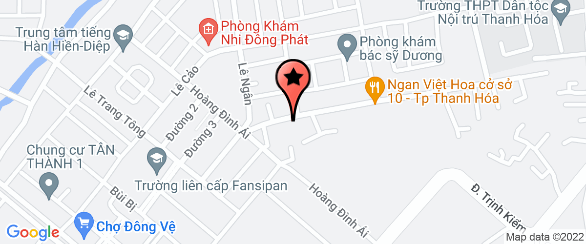 Bản đồ đến địa chỉ Công Ty TNHH Kinh Doanh - Xây Dựng - Lắp Đặt Thiết Bị Thanh Hóa