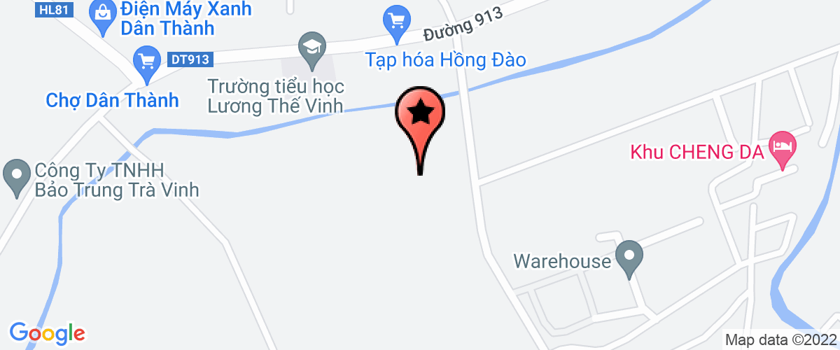 Map to Dan Thanh Constructions and Trading Company Limited