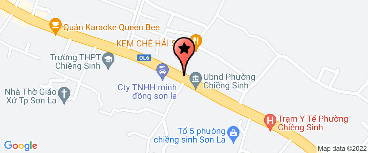Map to Bhl Sơn La Agricultural Processing Company