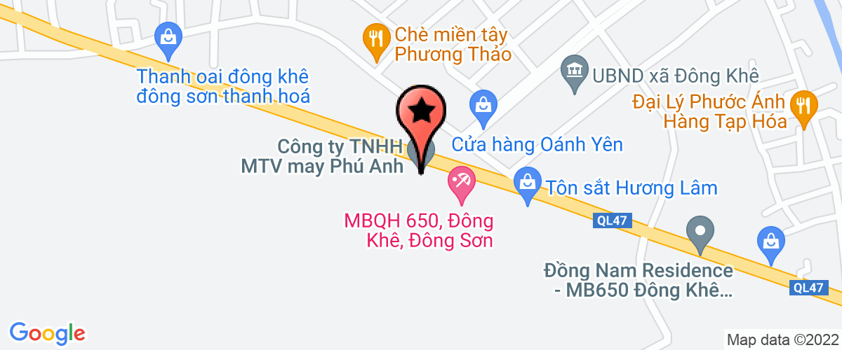 Bản đồ đến địa chỉ Công Ty TNHH MTV May Phú Anh