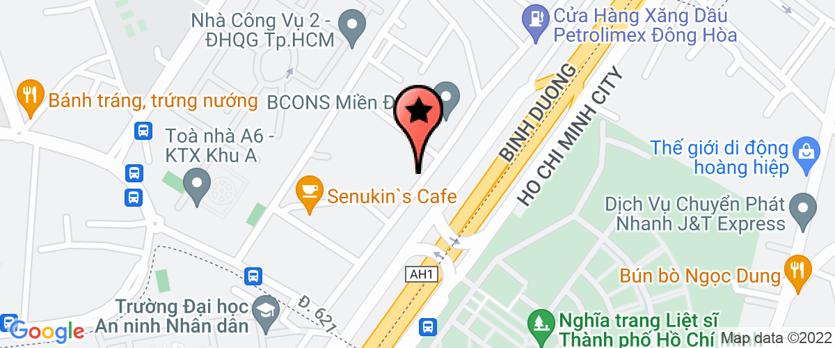 Map to Binh Duong Real Estate Company Limited