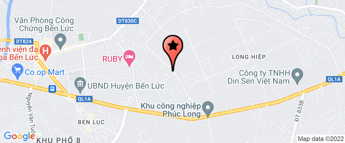 Bản đồ đến địa chỉ Công Ty Cổ Phần thép Việt Thành Long An (Nộp hộ thuế nhà thầu)