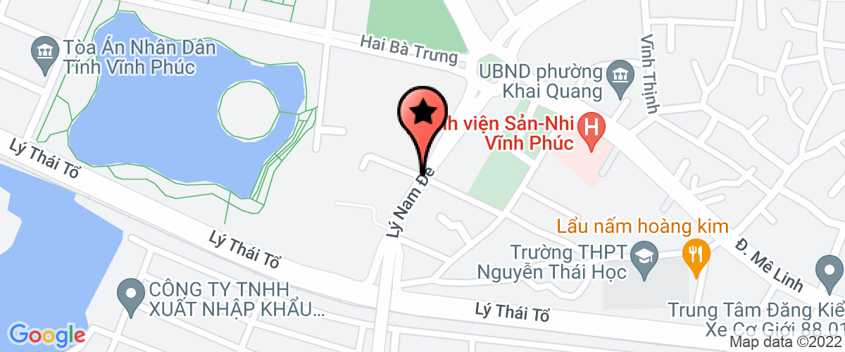 Map to Minh Gia Construction In Vestment Limited Company