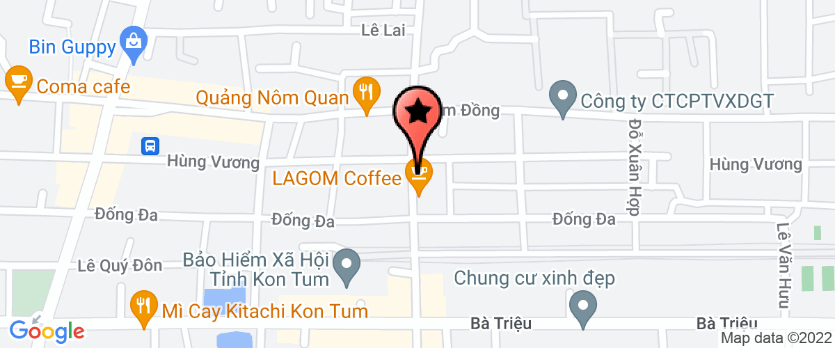 Bản đồ đến địa chỉ Công Ty TNHH Tư Vấn Xây Dựng Nam Thành Kon Tum