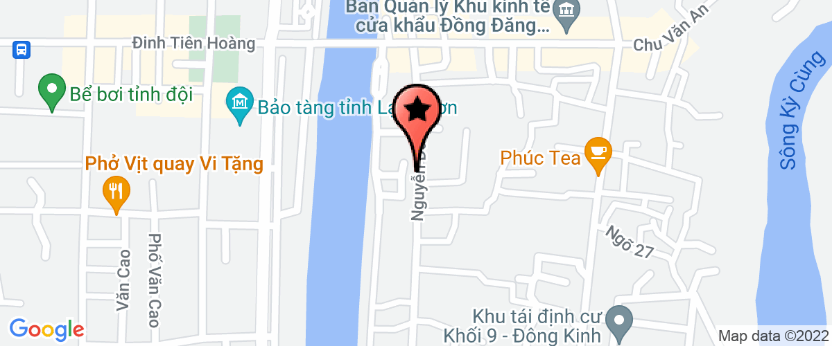 Bản đồ đến địa chỉ Trung tâm Kiểm nghiệm Dược phẩm và Mỹ phẩm Lạng Sơn