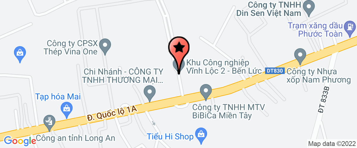 Map to Trung Long Plastic Company Limited
