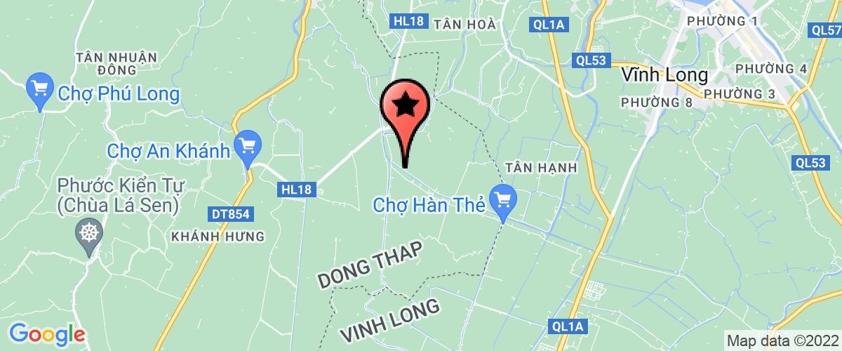 Map to An Phu Seafood Corporation