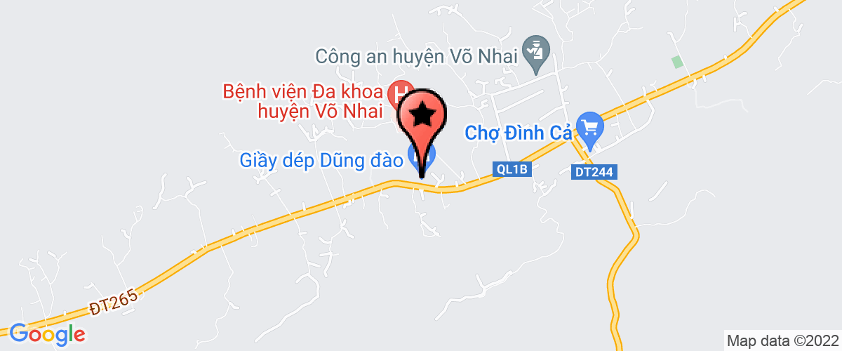 Bản đồ đến địa chỉ Phòng Dân tộc huyện Võ Nhai