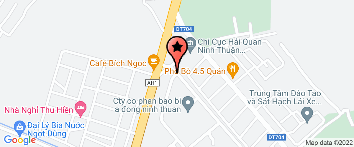 Map to Thong Thuan Ninh Thuan Seafood Joint Stock Company