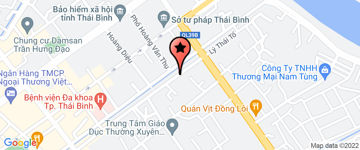 Bản đồ đến địa chỉ Công Ty TNHH Đầu Tư Thương Mại Dịch Vụ Nam Anh Thái Bình