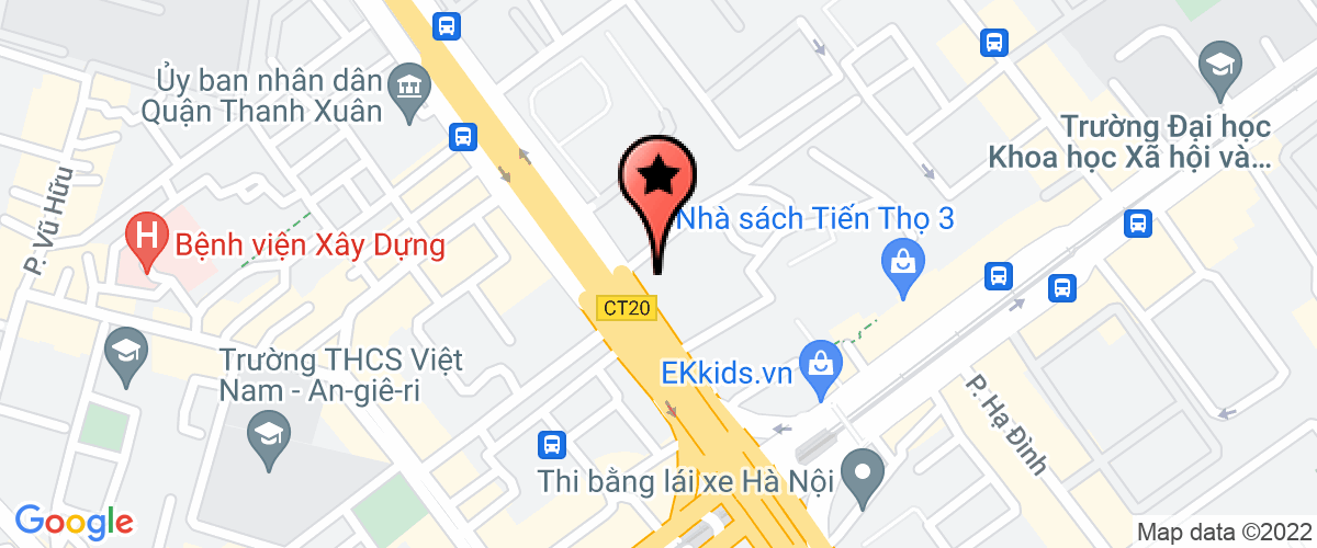 Map to Dat Viet Real Estate Joint Stock Company