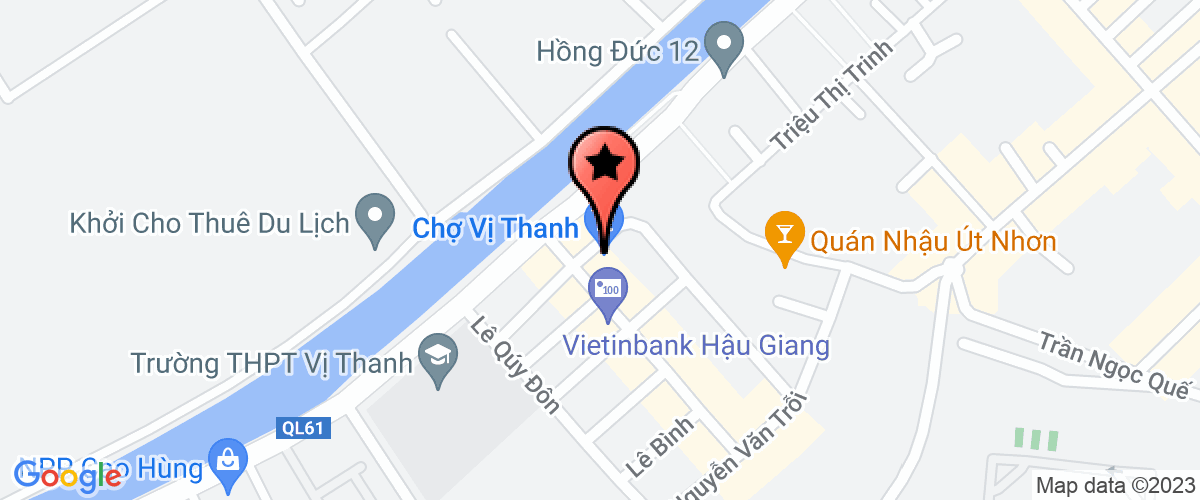 Bản đồ đến địa chỉ Công ty TNHH Một Thành Viên Chợ Vị Thanh