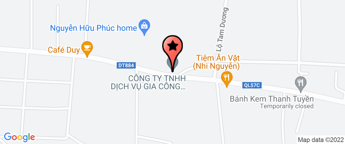 Bản đồ đến địa chỉ Công Ty TNHH Dịch Vụ Gia Công Vũ Vân Anh