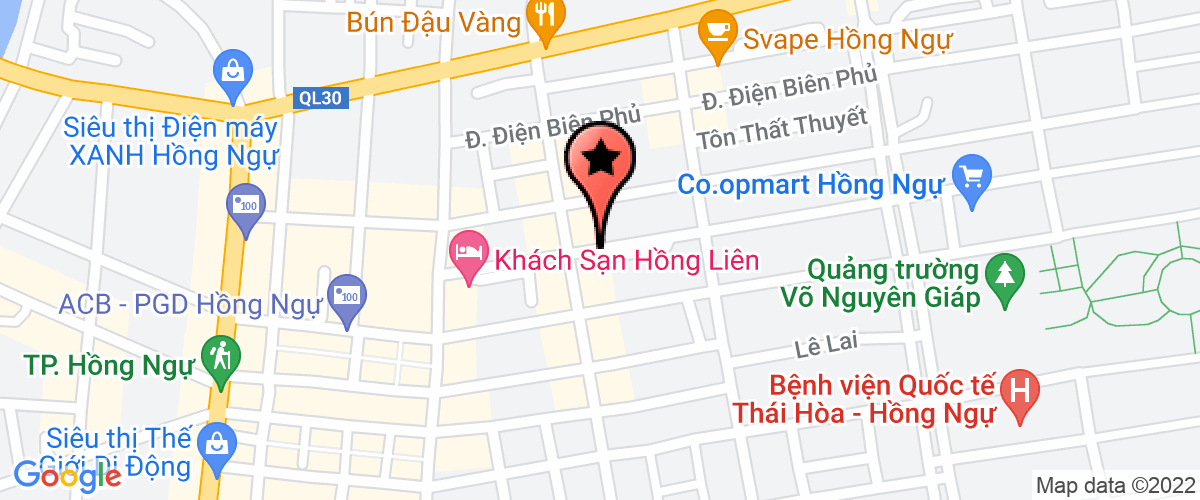 Bản đồ đến địa chỉ Công Ty Trách Nhiệm Hữu Hạn Bảo Anh Hồng Ngự