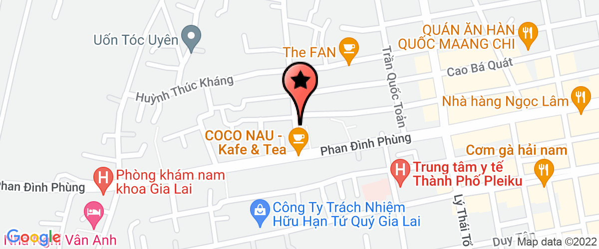 Bản đồ đến địa chỉ Công Ty TNHH Một Thành Viên Phong Hùng Gia Lai