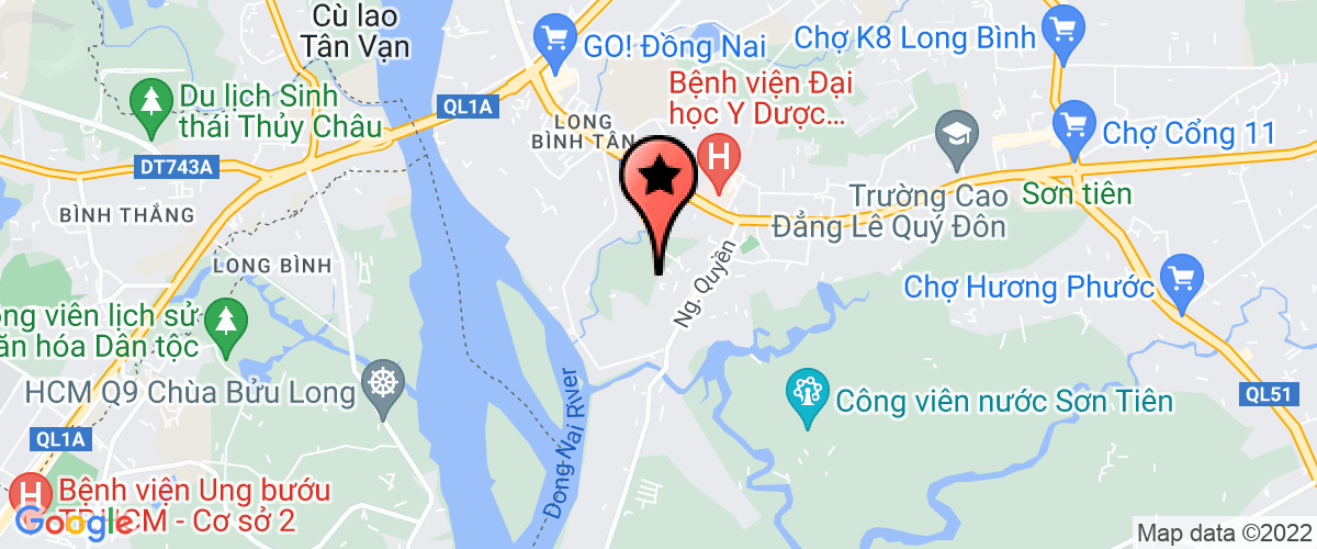Bản đồ đến địa chỉ Trường PTTH Nhơn Trạch