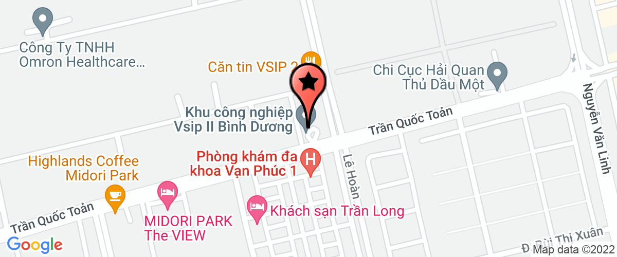 Map to Fuji Seal Vietnam Co., Ltd