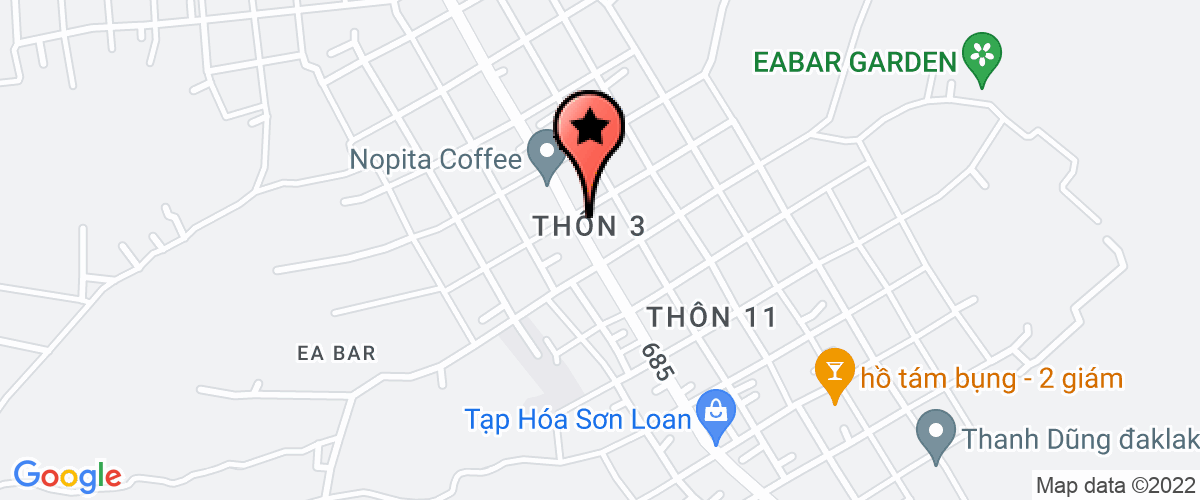 Map to Quang Tien Daklak Company Limited