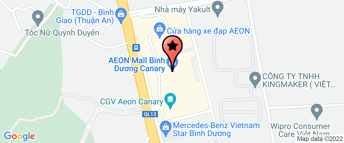 Bản đồ đến địa chỉ Công ty TNHH AEON Việt Nam-Chi Nhánh Bình Dương (nộp hộ NTNN)