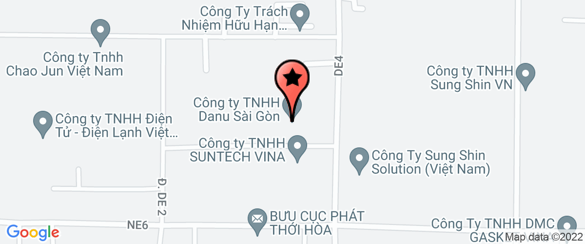 Bản đồ đến địa chỉ Công Ty Trách Nhiệm Hữu Hạn Danu Sài Gòn