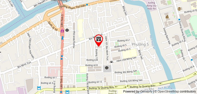 Map to Tran Dinh Trading - Service - Production Company Limited