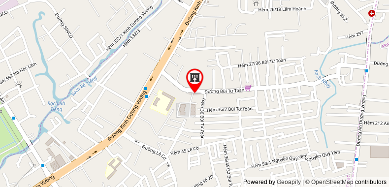 Map to Tri Nhien Service - Design - Building Co.Ltd