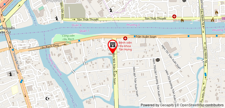Map to Anh Phuc Producing and Developing Trading Company Limited