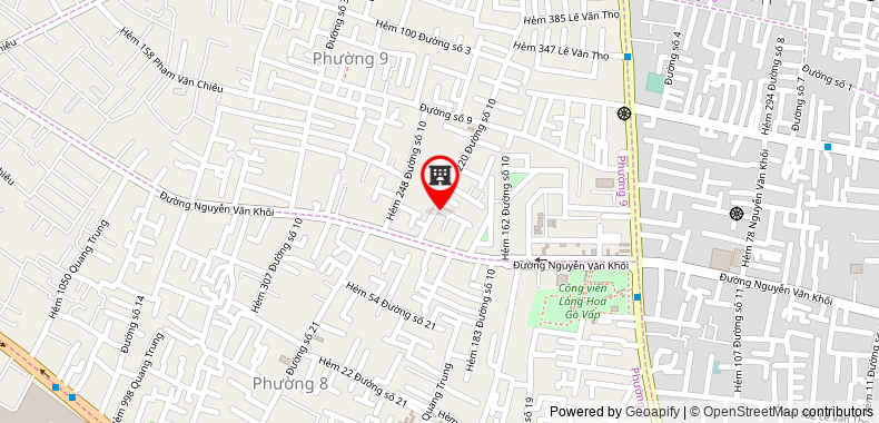 Map to Thien An Services Trading Development Investment Company Limited