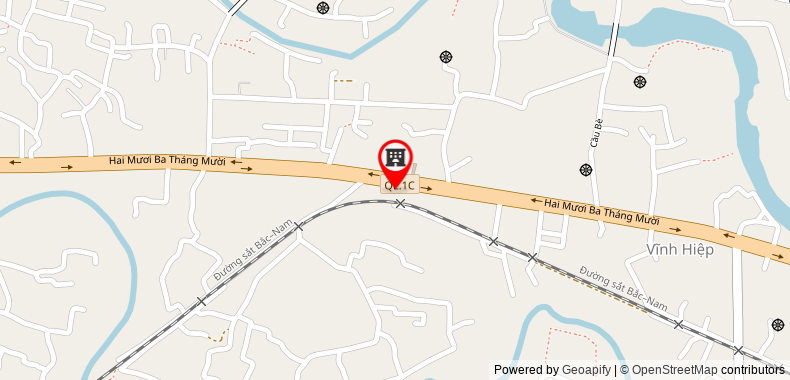 Map to Nam Bac Sport Construction Company Limited
