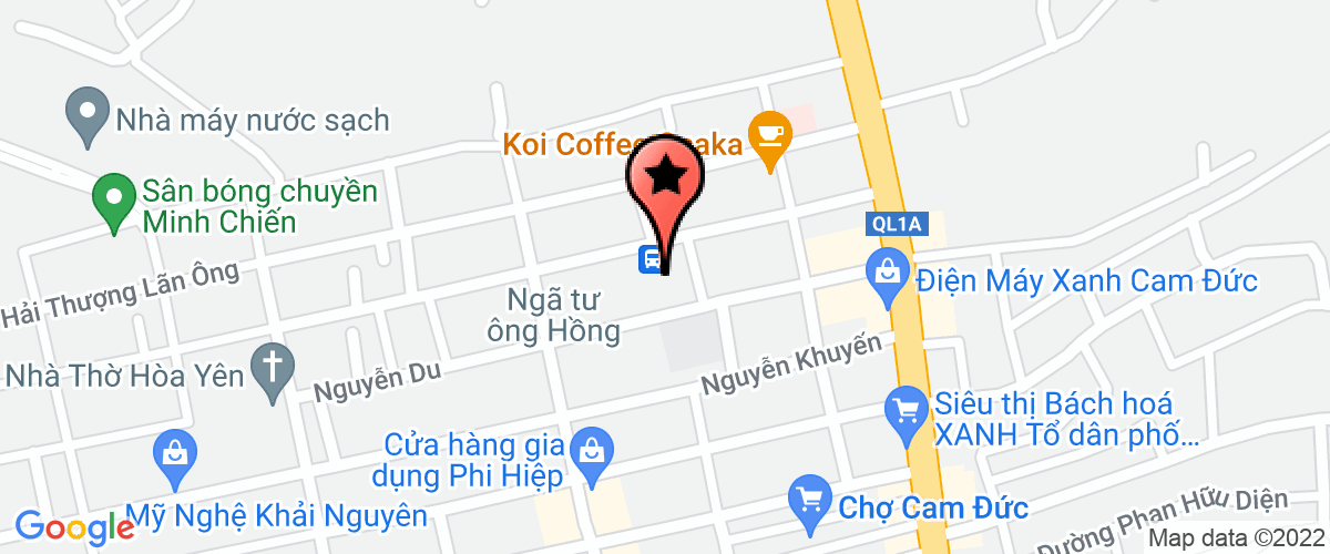 Map to Bac Ban Dao Cam Ranh Commercial Investment Joint Stock Company