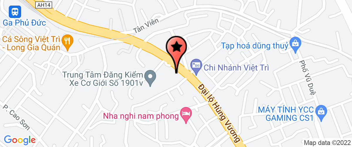 Map to Phu Tho Quartz Stone Joint Stock Company