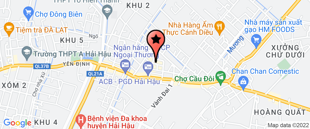 Map to Nam Thanh An Joint Stock Company