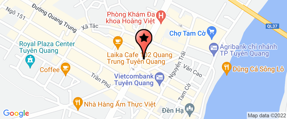 Map to Nhung Hong Tuyen Quang Company Limited