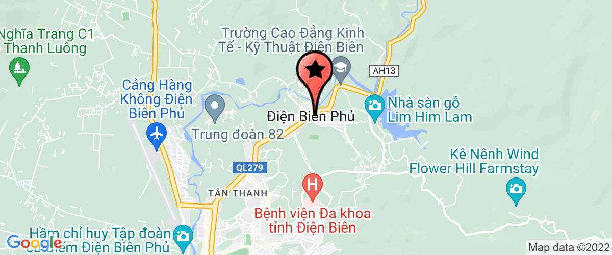 Bản đồ đến địa chỉ Công Ty TNHH Xây Dựng Sông Trà Tỉnh Điện Biên